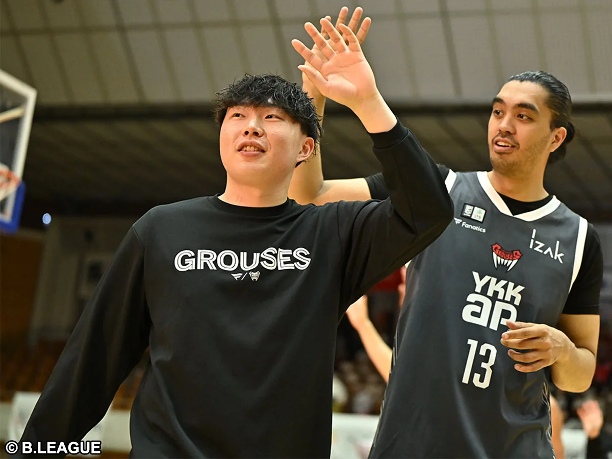 富山グラウジーズ、野﨑由之と契約継続！大怪我乗り越え「心に響くプレーを」